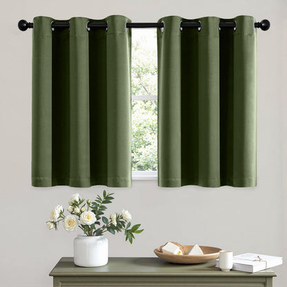 Blackout Curtains – Sage Green, 40"x63", 2 Panels