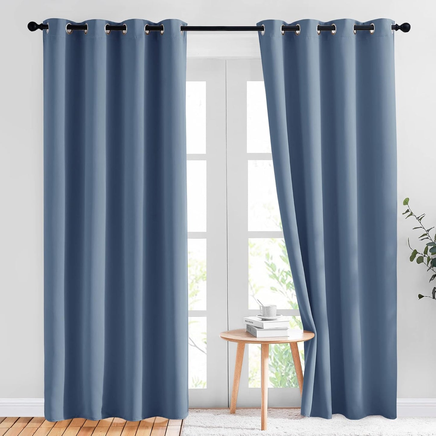 NICETOWN Gray Blackout Curtains for Bedroom