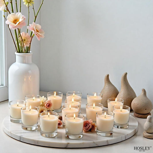 Hosley 240 Ivory Votive Candles