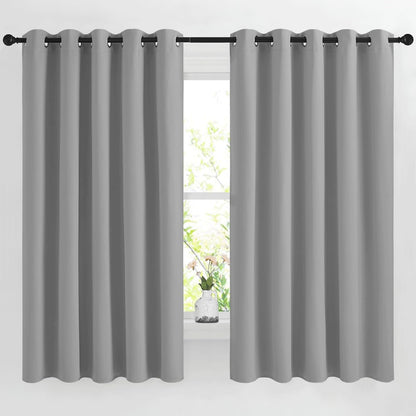 NICETOWN Gray Blackout Curtains for Bedroom