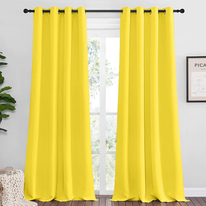 NICETOWN Blackout Curtains 42x63" Black