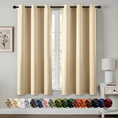 Blackout Curtains – Sage Green, 40"x63", 2 Panels