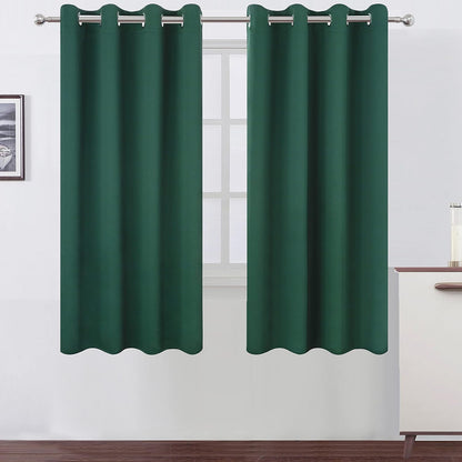 LEMOMO Blackout Curtains 52x84" Black, 2 Panels