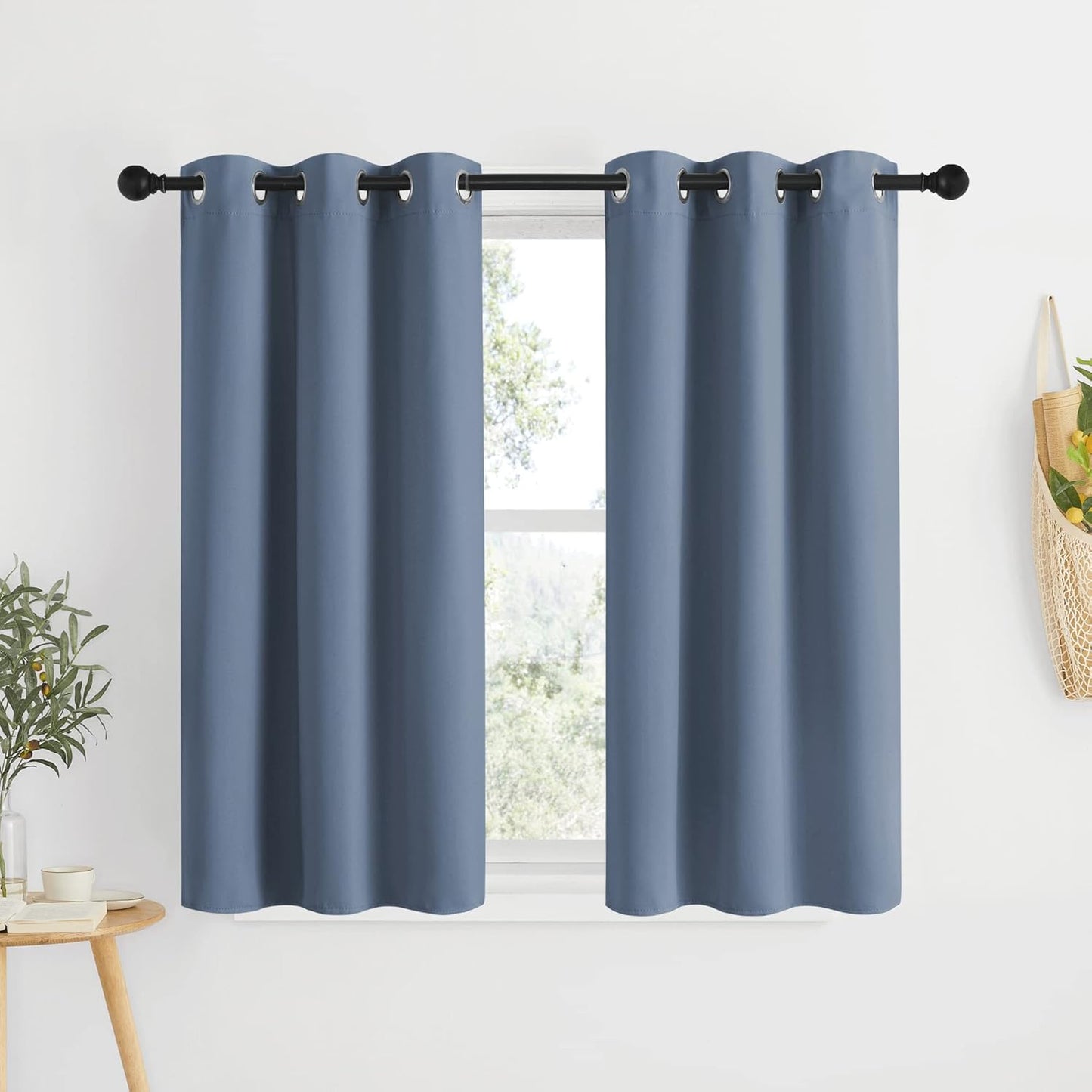NICETOWN Gray Blackout Curtains for Bedroom