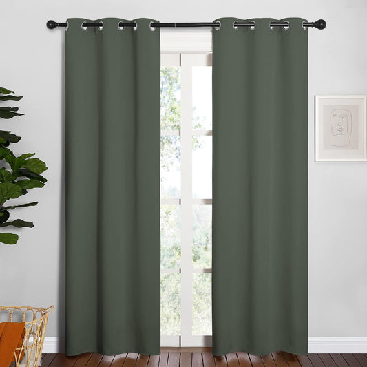 NICETOWN Blackout Curtains 42x63" Black