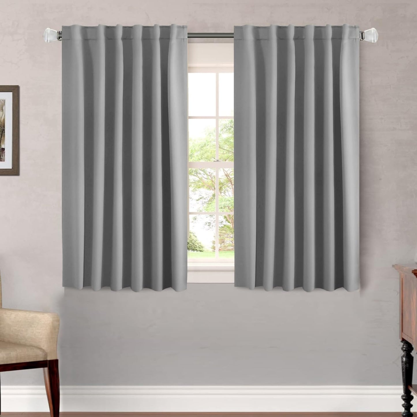H.VERSAILTEX Blackout Curtains 52x84, 2 Panels
