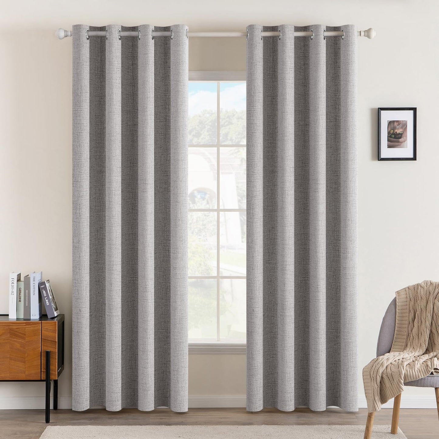 MIULEE Blackout Curtains 52x72, 2 Panels