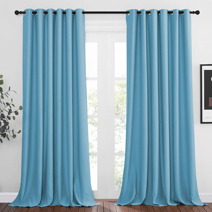 NICETOWN Gray Blackout Curtains for Bedroom