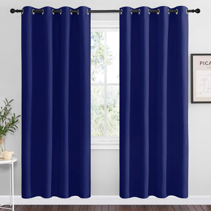 NICETOWN Blackout Curtains 42x63" Black