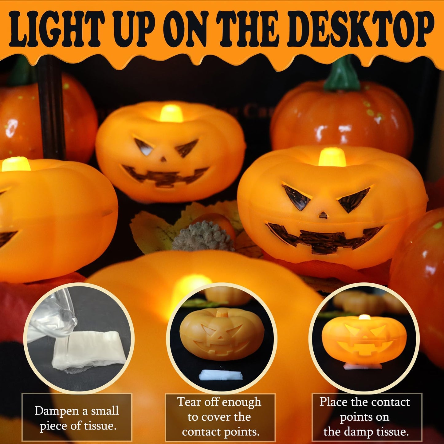 Halloween Decorations, 20 PCs Floating Candles