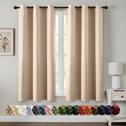 Blackout Curtains – Sage Green, 40"x63", 2 Panels