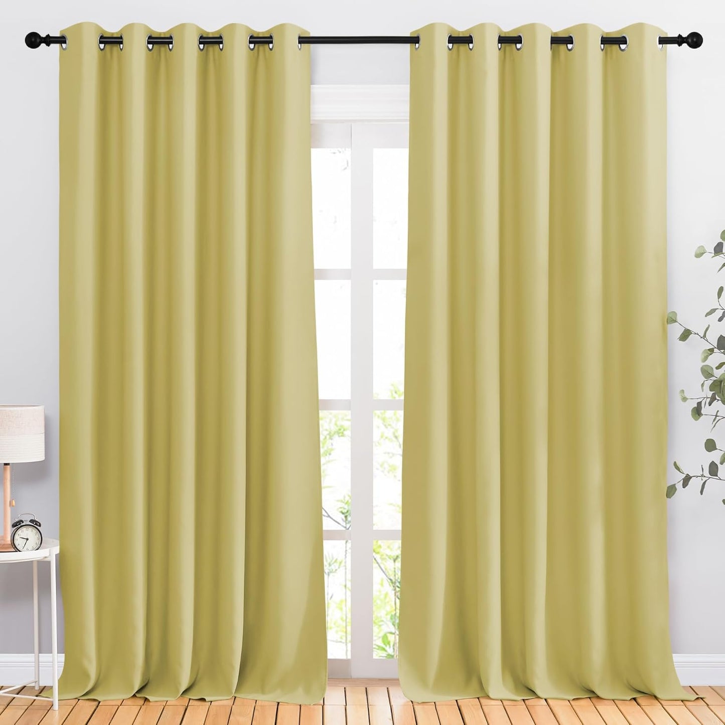 NICETOWN Gray Blackout Curtains for Bedroom