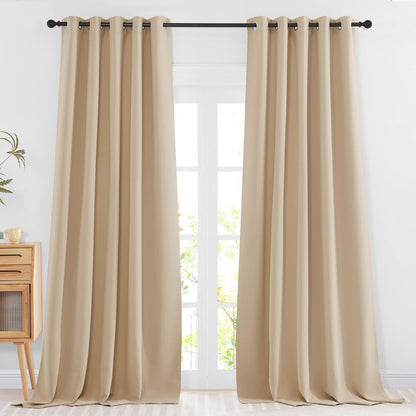 NICETOWN Gray Blackout Curtains for Bedroom