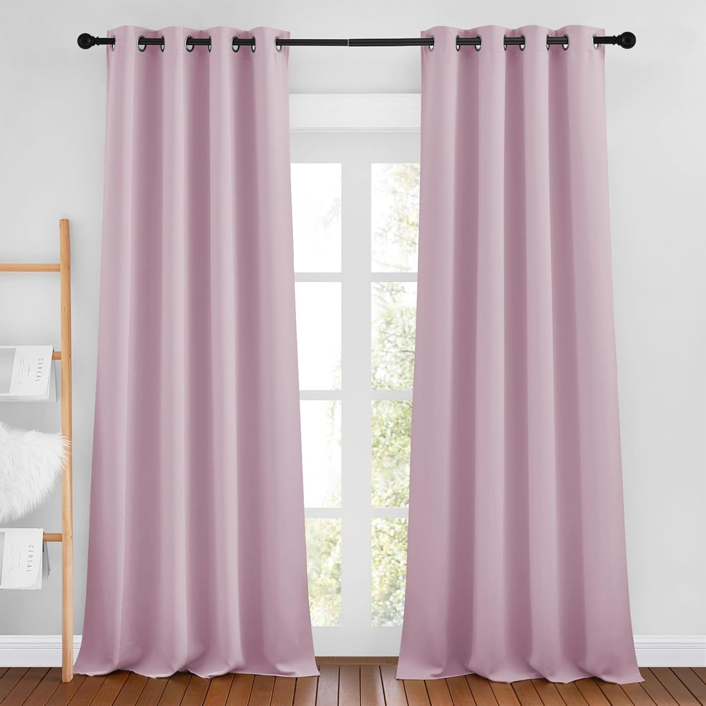 NICETOWN Gray Blackout Curtains for Bedroom