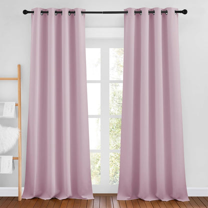 NICETOWN Gray Blackout Curtains for Bedroom
