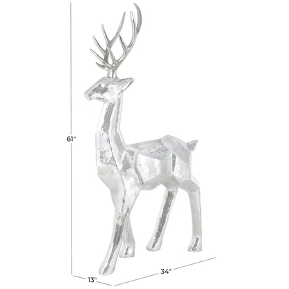 Deco 79 Copper Reindeer Statue 56"