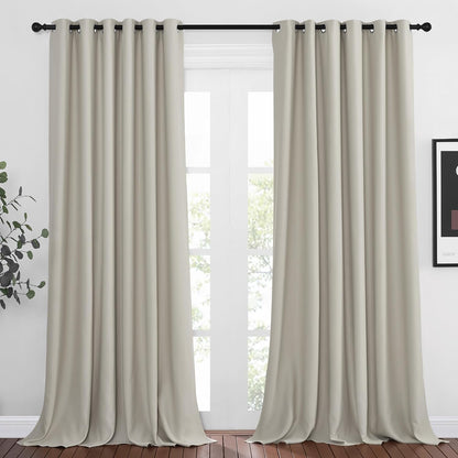 NICETOWN Gray Blackout Curtains for Bedroom