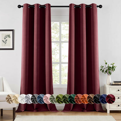 Blackout Curtains – Sage Green, 40"x63", 2 Panels
