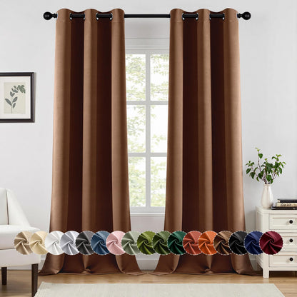 Blackout Curtains – Sage Green, 40"x63", 2 Panels