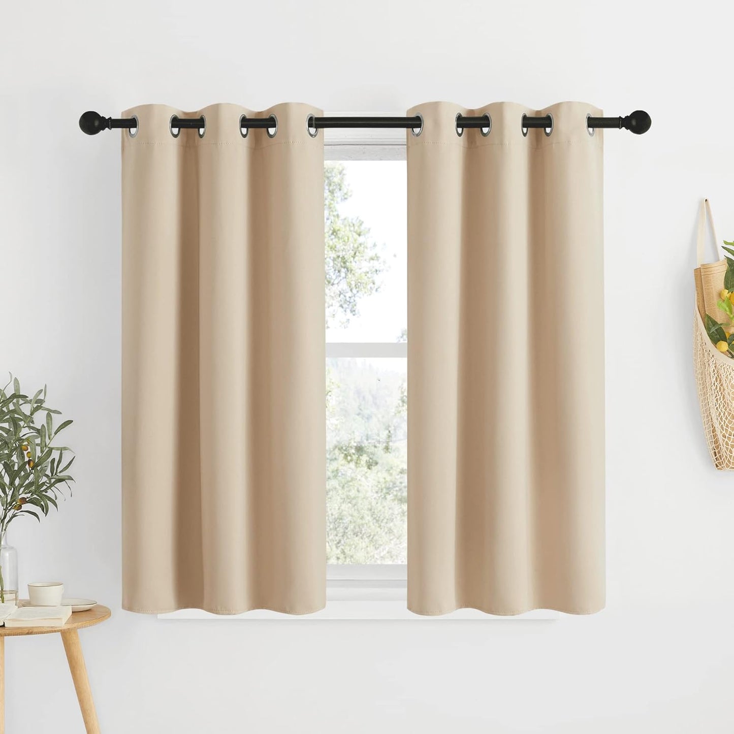 NICETOWN Gray Blackout Curtains for Bedroom
