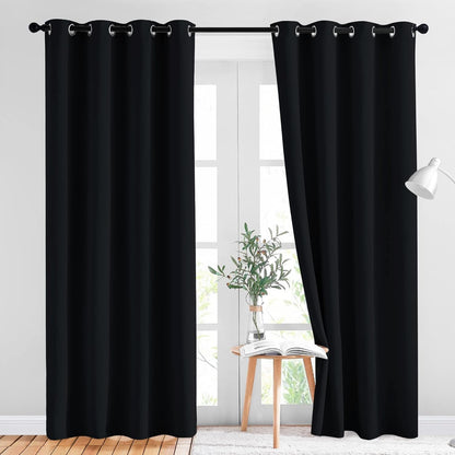 NICETOWN Gray Blackout Curtains for Bedroom