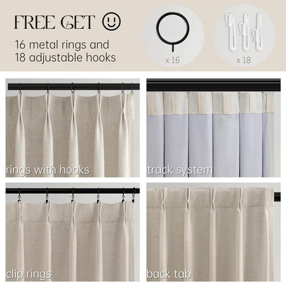 Topfinel Blackout Curtain 72x108, 1 Panel