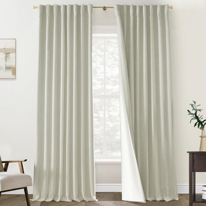 Boho Blackout Curtains Cream 70x90, 2 Panels