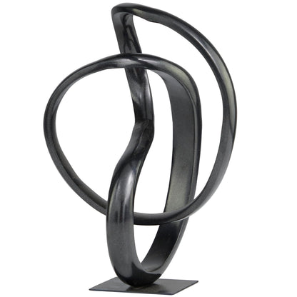 Deco 79 Abstract Sculpture 62" Black