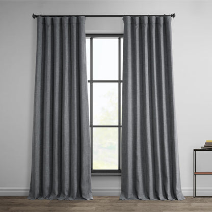 HPD Faux Linen Curtain 100x96" Birch, 1 Panel