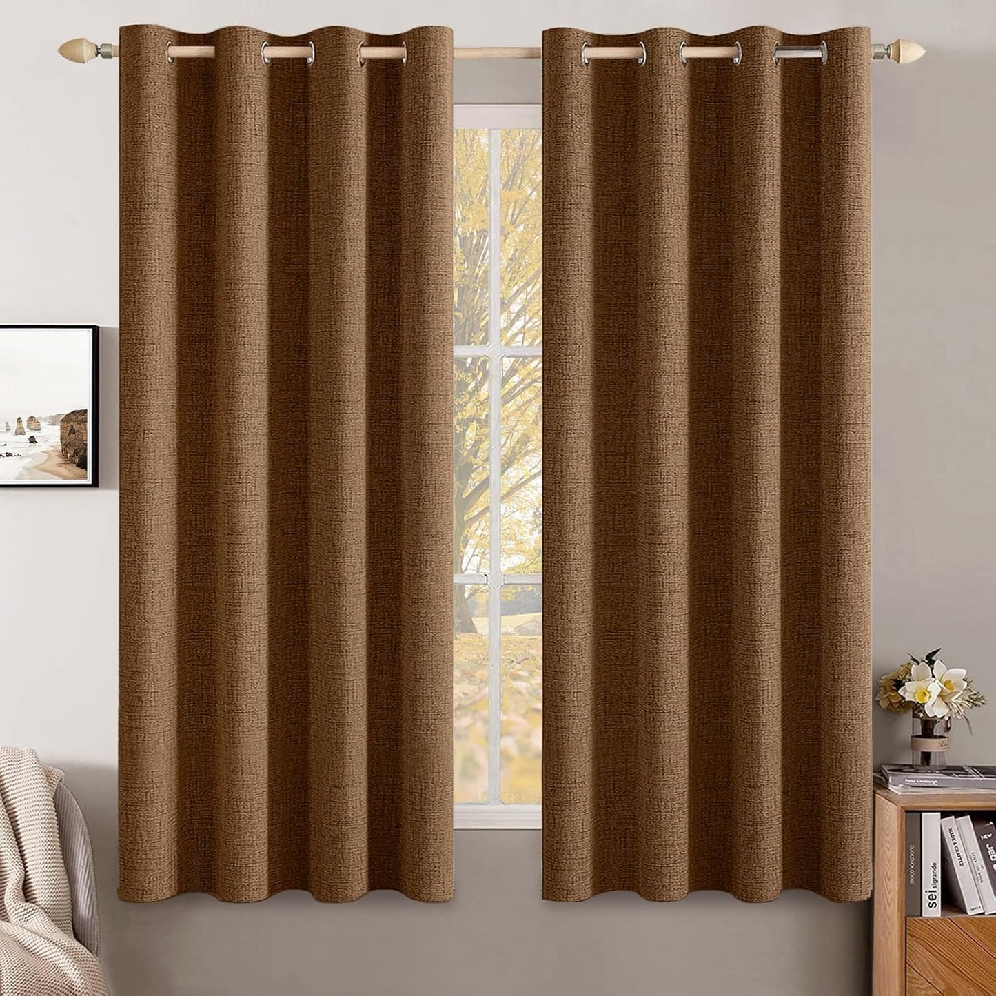 MIULEE Blackout Curtains 52x72, 2 Panels