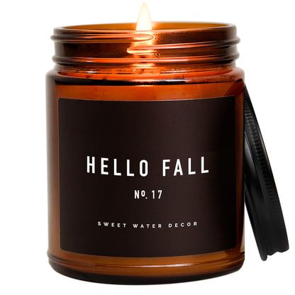 Sweet Water Decor Hello Fall Soy Candle, 9oz