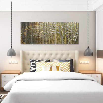 BATRENDY ARTS Silver Tree Wall Art