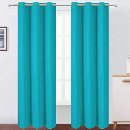 LEMOMO Blackout Curtains 52x84" Black, 2 Panels