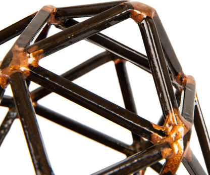 Mind Reader Geometric Metal Sculpture, Black