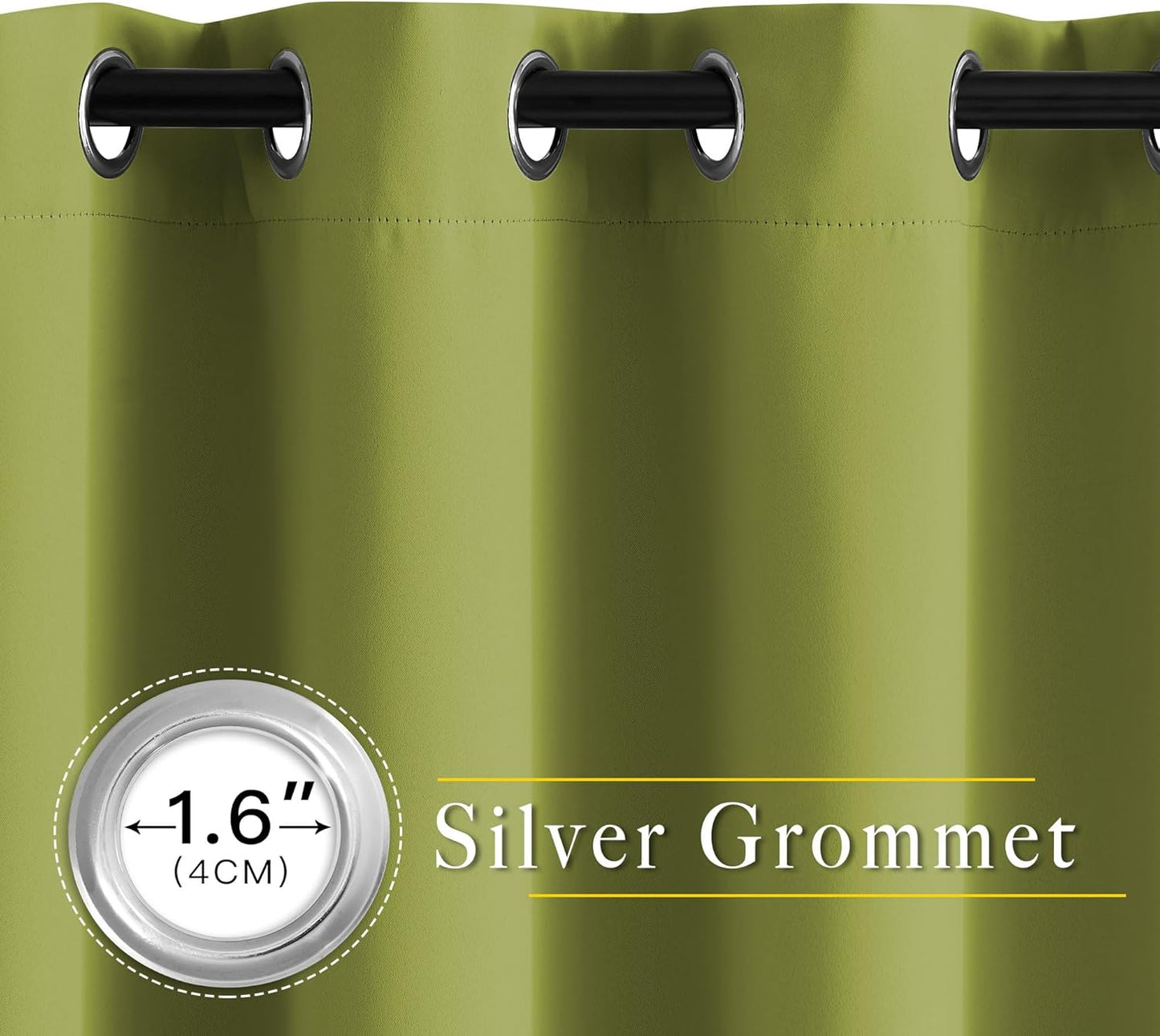 NICETOWN Gray Blackout Curtains for Bedroom