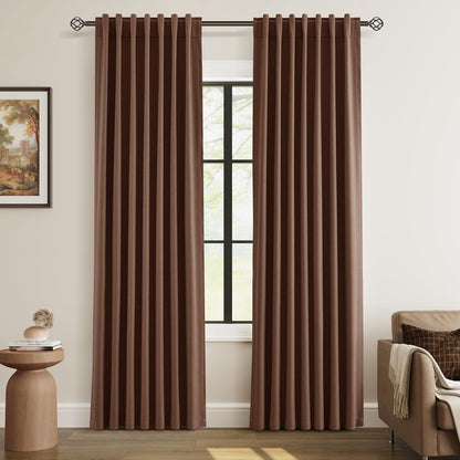 Cream Linen Blackout Curtains – 2 Panels