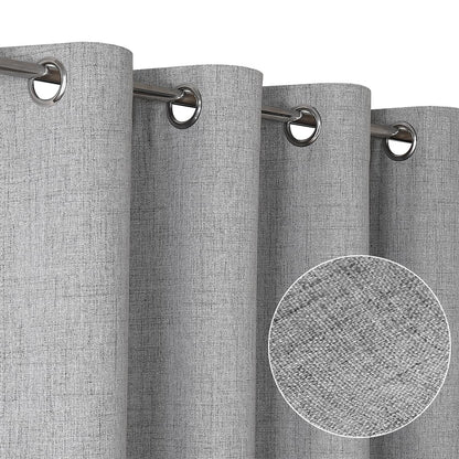 Urban Lotus Blackout Curtains 52x84" Beige, 2 Panels