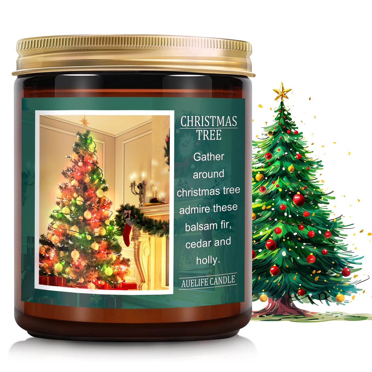 Auelife 4-Pack Fall Scented Candles