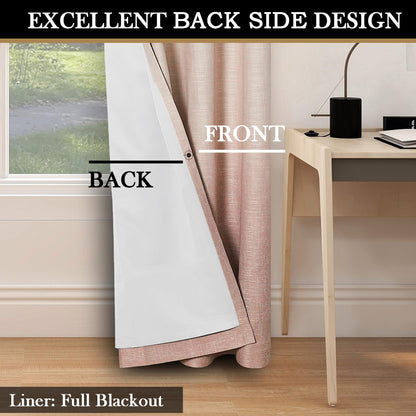 Ombre Blackout Curtains 50x84" Gray, 2 Panels