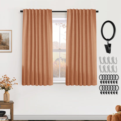 Boho Blackout Curtains Cream 70x90, 2 Panels