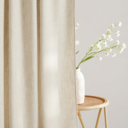 NICETOWN Linen Curtains 52x108" 2 Panels