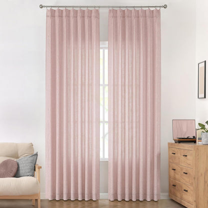 Pinch Pleat Sheer Curtains 42x95, 2 Panels