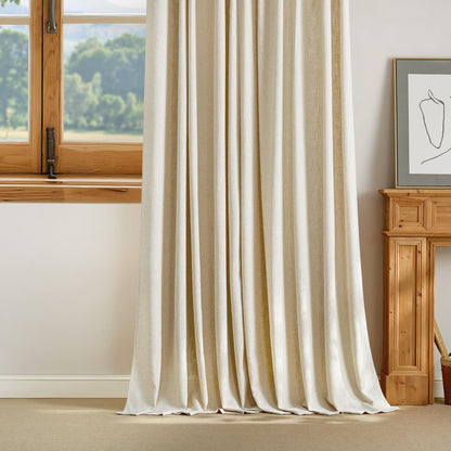 NICETOWN Linen Curtains 52x108" 2 Panels