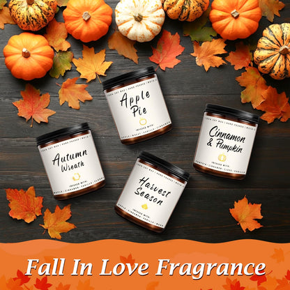 Auelife 4-Pack Fall Scented Candles