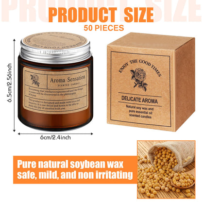 100-Pack Soy Wax Candles, Bulk Gifts