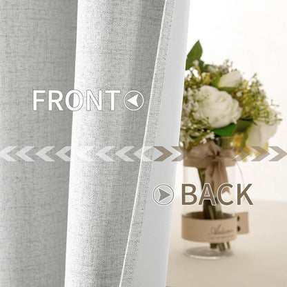 MIULEE Blackout Curtains 52x84" Beige, 2 Panels