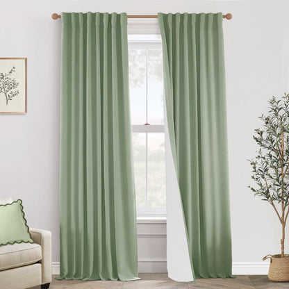 Boho Blackout Curtains Cream 70x90, 2 Panels