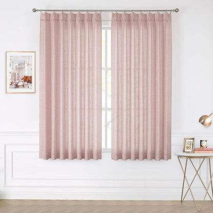 Pinch Pleat Sheer Curtains 42x95, 2 Panels