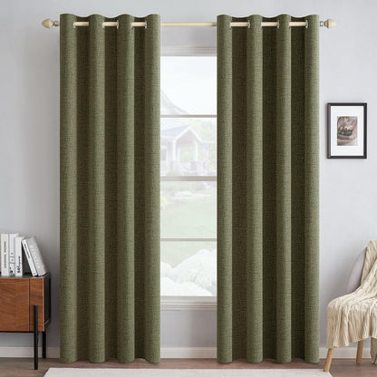 MIULEE Blackout Curtains 52x84" Beige, 2 Panels