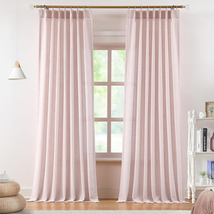 Pinch Pleat Sheer Curtains 42x95, 2 Panels